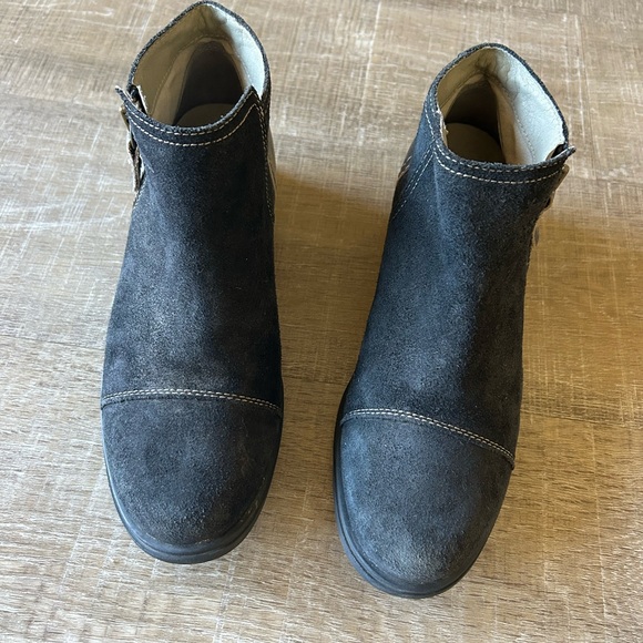 Sorel Black Major Low Boots Women's Size 8 NL2161-010 Bootie Distressed Leather - Picture 13 of 13